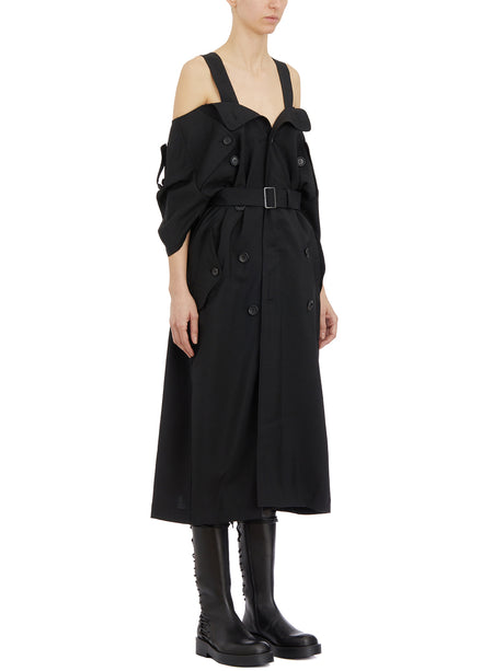JUNYA WATANABE Black Wool Suit with Belted Waist for Women - SS24 Collection