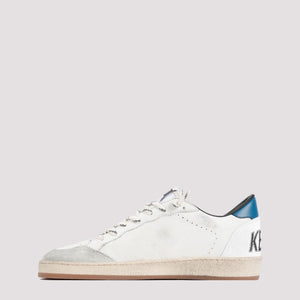 Men's Nappa Leather Sneakers in White/Red/Ice/Ocean Blue for SS24