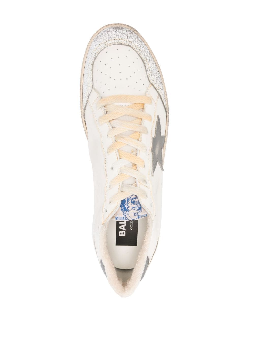 GOLDEN GOOSE Classic White Leather Sneakers for Men