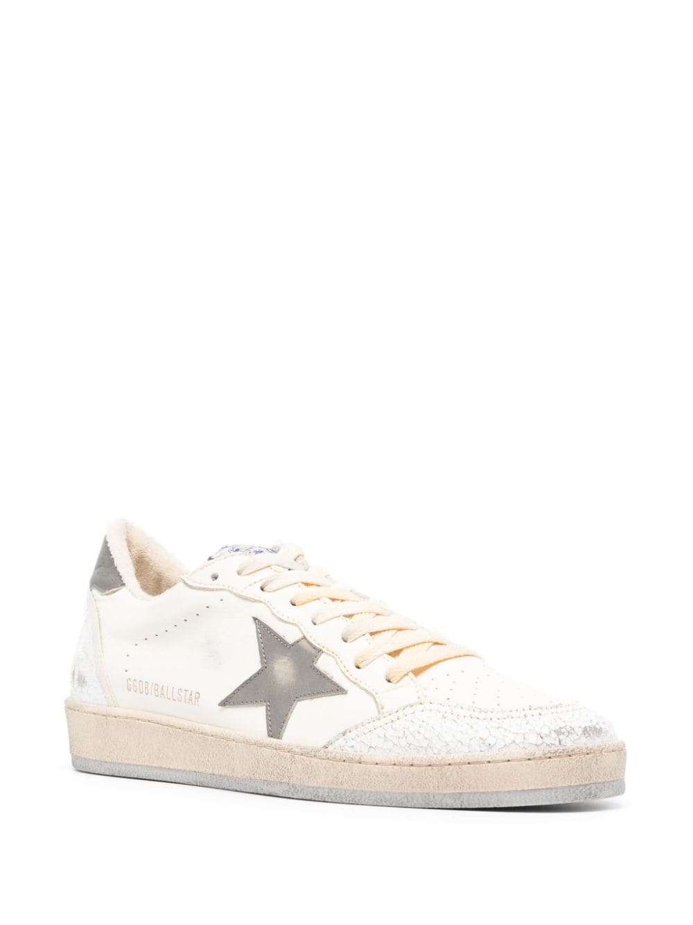 GOLDEN GOOSE Classic White Leather Sneakers for Men
