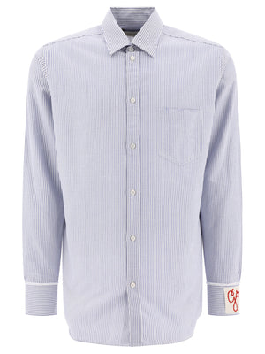 Striped Shirt for Men in Classic White