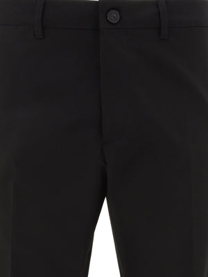 男士黑色常规款SS24裤子