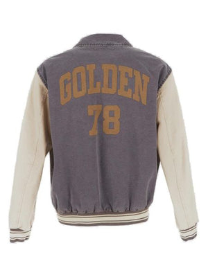 GOLDEN GOOSE Men's Beige Cotton Bomber Jacket for SS23