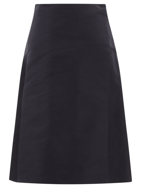 MARNI Elegant Women's Black Pleated Midi Skirt for FW23