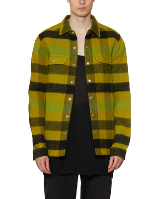 黃色格紋男士外套襯衫 - FW23系列