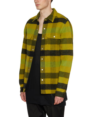 黃色格紋男士外套襯衫 - FW23系列