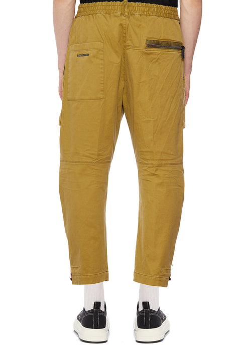 Men's Beige Cotton Pants - FW23 Collection