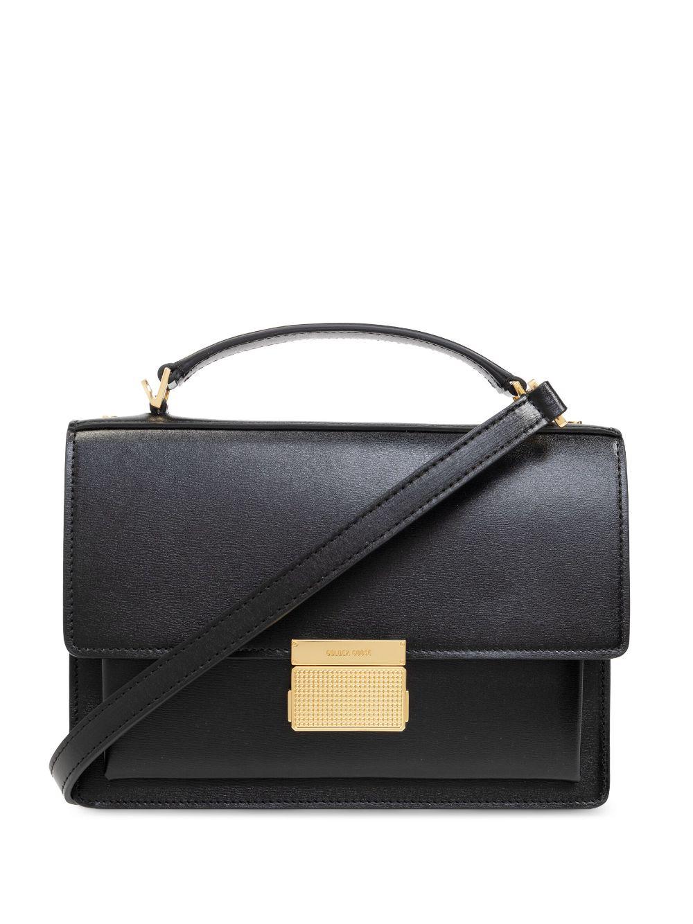 GOLDEN GOOSE Luxurious Black Leather Handbag for Women: Perfect for Fall/Winter 2024