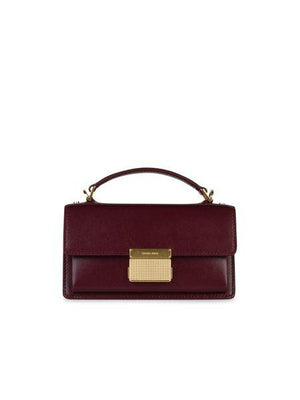 GOLDEN GOOSE Maroon Venezia Small Leather Handbag for Women Fall/Winter 2024