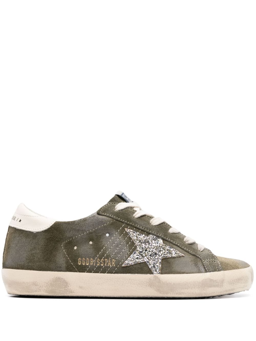 GOLDEN GOOSE Olive Night Glitter Star Women's Fashion Sneakers for SS24