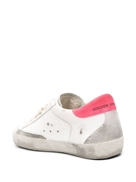 GOLDEN GOOSE Fluorescent White and Silver Sneakers for Women