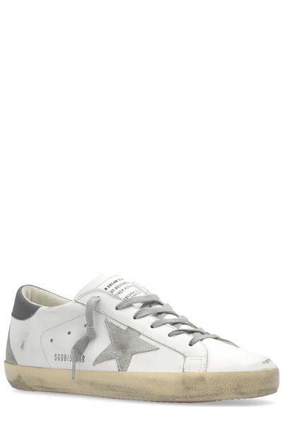 GOLDEN GOOSE Super-Star Distressed Leather Sneakers