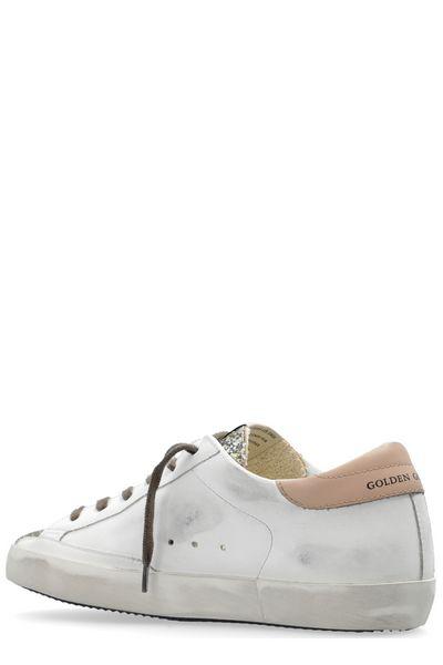 GOLDEN GOOSE White/Yellow/Pink Sneakers for Women, Perfect for Fall 2024