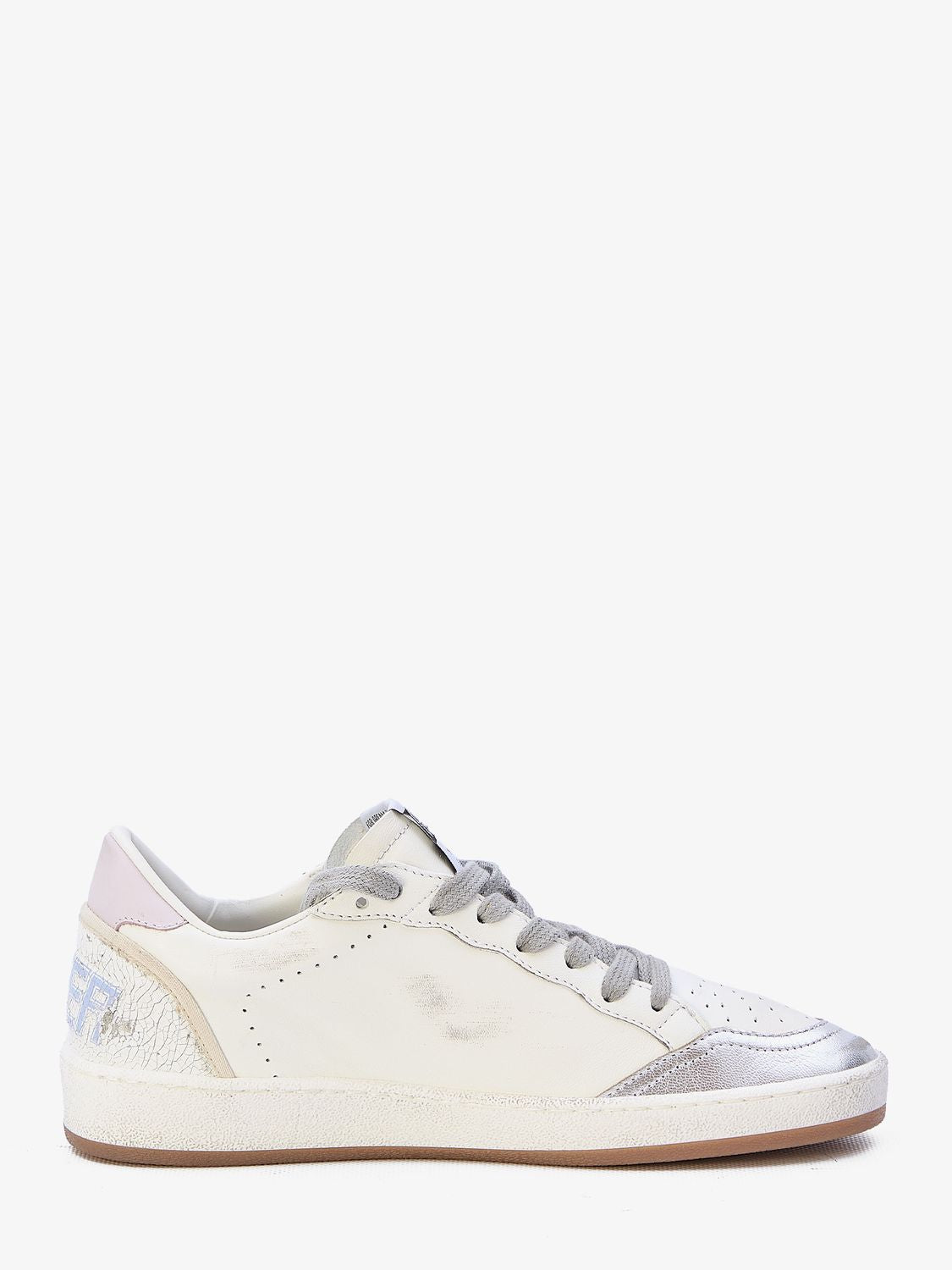 GOLDEN GOOSE Crystal Star Sneakers for Women in White, Silver, Aqua Gray, and Orchid Hush