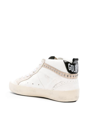 GOLDEN GOOSE Stylish White Sneakers with Swarovski Embellishment for Women