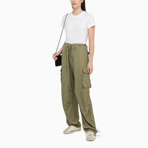 GOLDEN GOOSE Green Cargo Trousers for Women - SS24 Collection