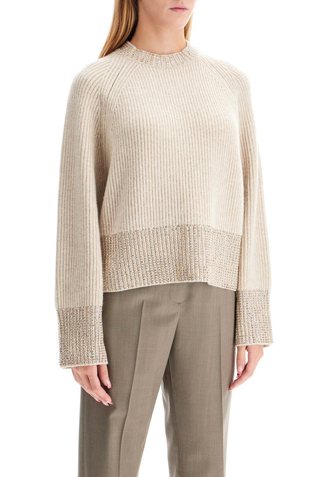 GOLDEN GOOSE BOXY SWEATER WITH CRYSTALS