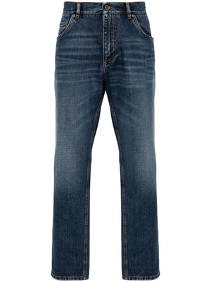 Straight Leg Denim Jeans for Men
