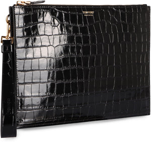 TOM FORD LEATHER CLUTCH