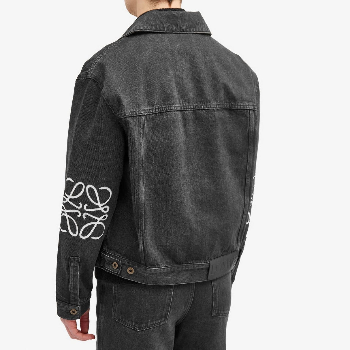 LOEWE Sleek Black Anagram Jacket for Men