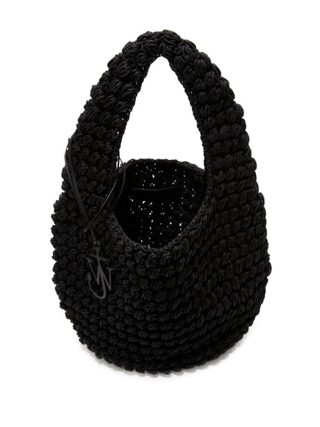 女性用スタイリッシュな黒のポーチハンドバッグ - SS24 コレクション