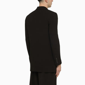 Áo khoác lông cừu đơn giản đen nam AMI PARIS cho mùa xuân hè 24 (Không bao gồm tên thương hiệu, tránh các từ nước ngoài)