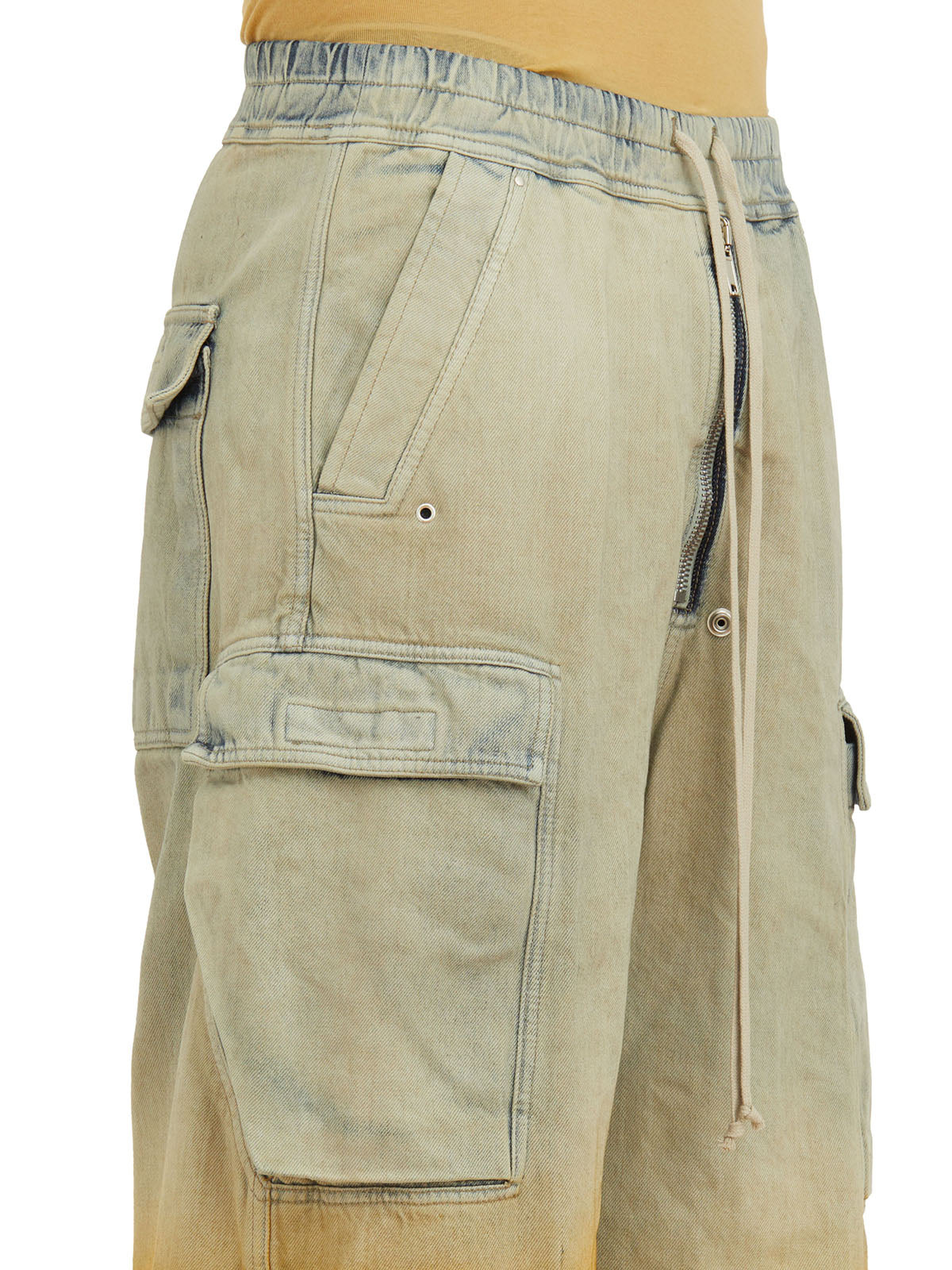 DRKSHDW Men's Gray Cargo Jumbo Trousers for SS24