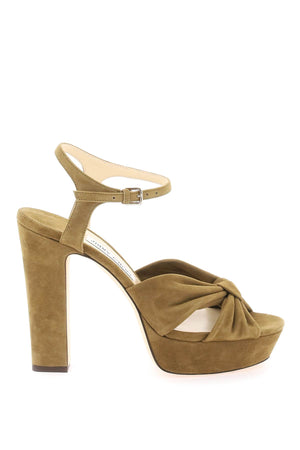 JIMMY CHOO Heloise 120 Suede Sandals - Elegant and Chic for Fall 2024