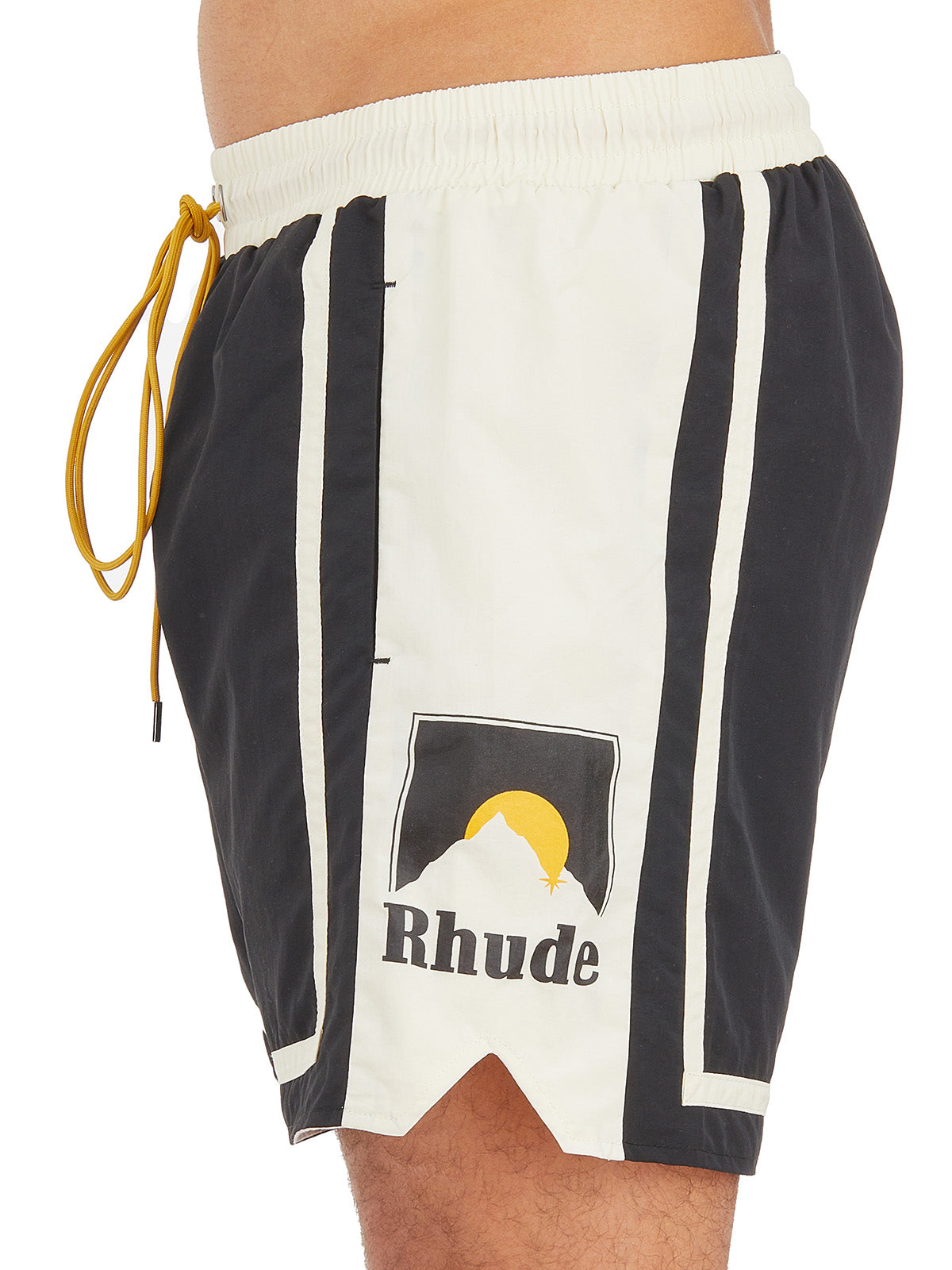 RHUDE Black Moonlight Bermuda Pants for Men