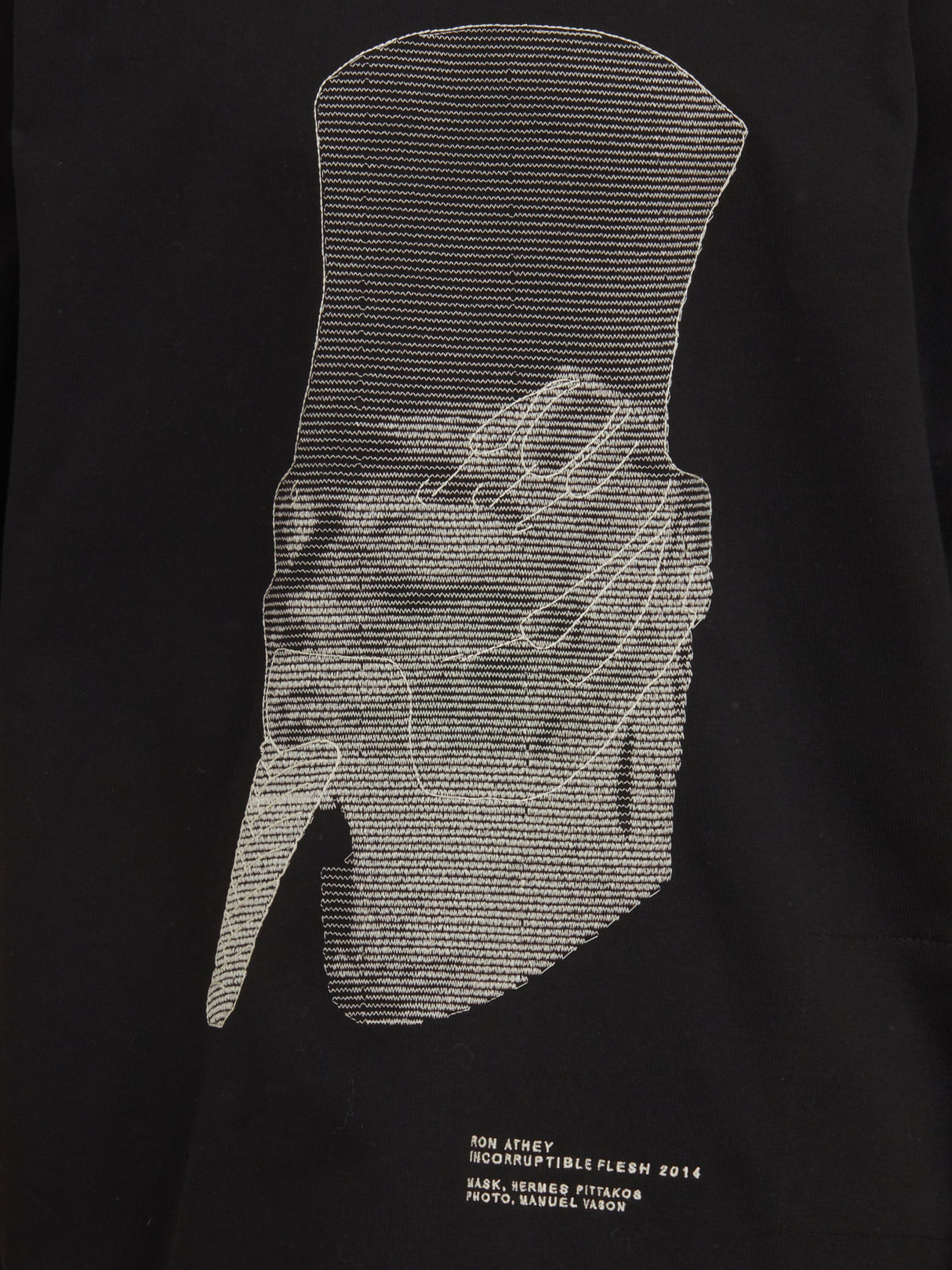 RICK OWENS Ron Jumbo Embroidered Oversized T-Shirt for Men
