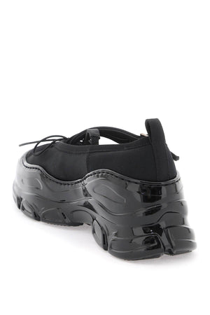 Hybrid Criss Cross Tracker Ballerina Shoes (Black) by Simone Rocha