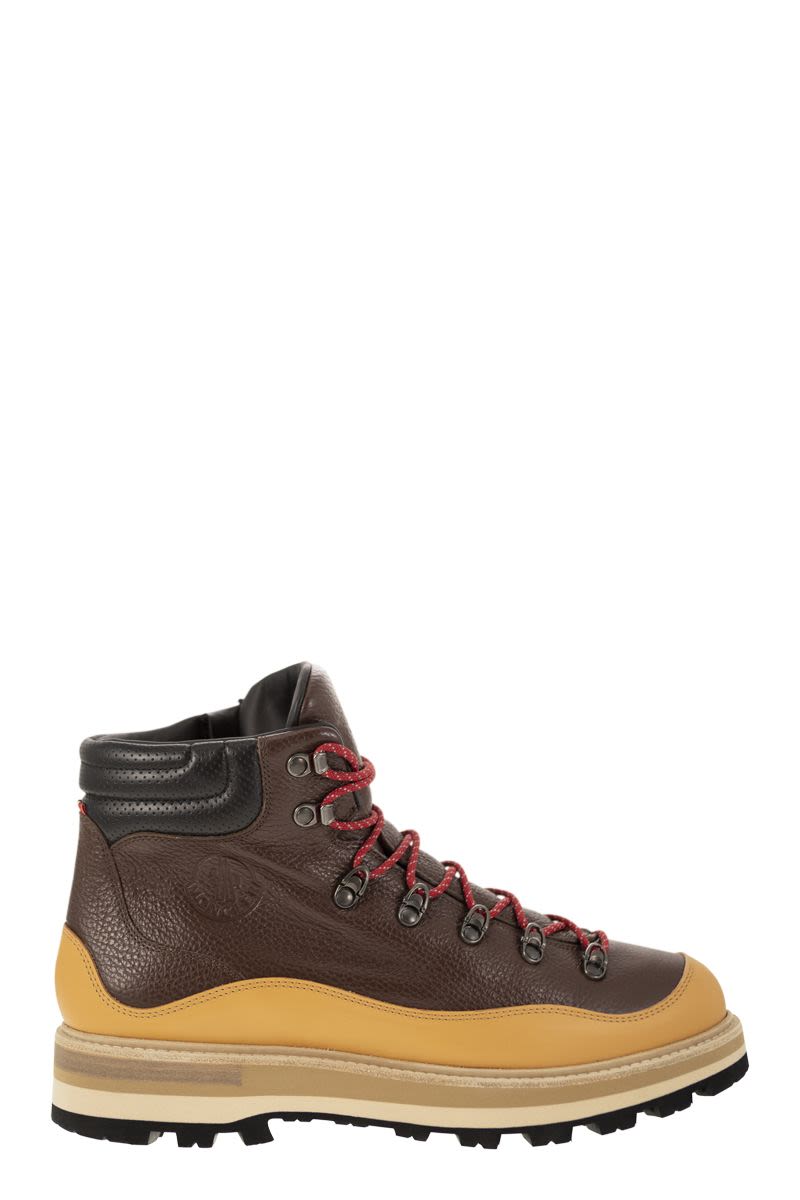 MONCLER Durable Leather Hiking Boots for Men - Water-Repellent and Sturdy for Any Terrain