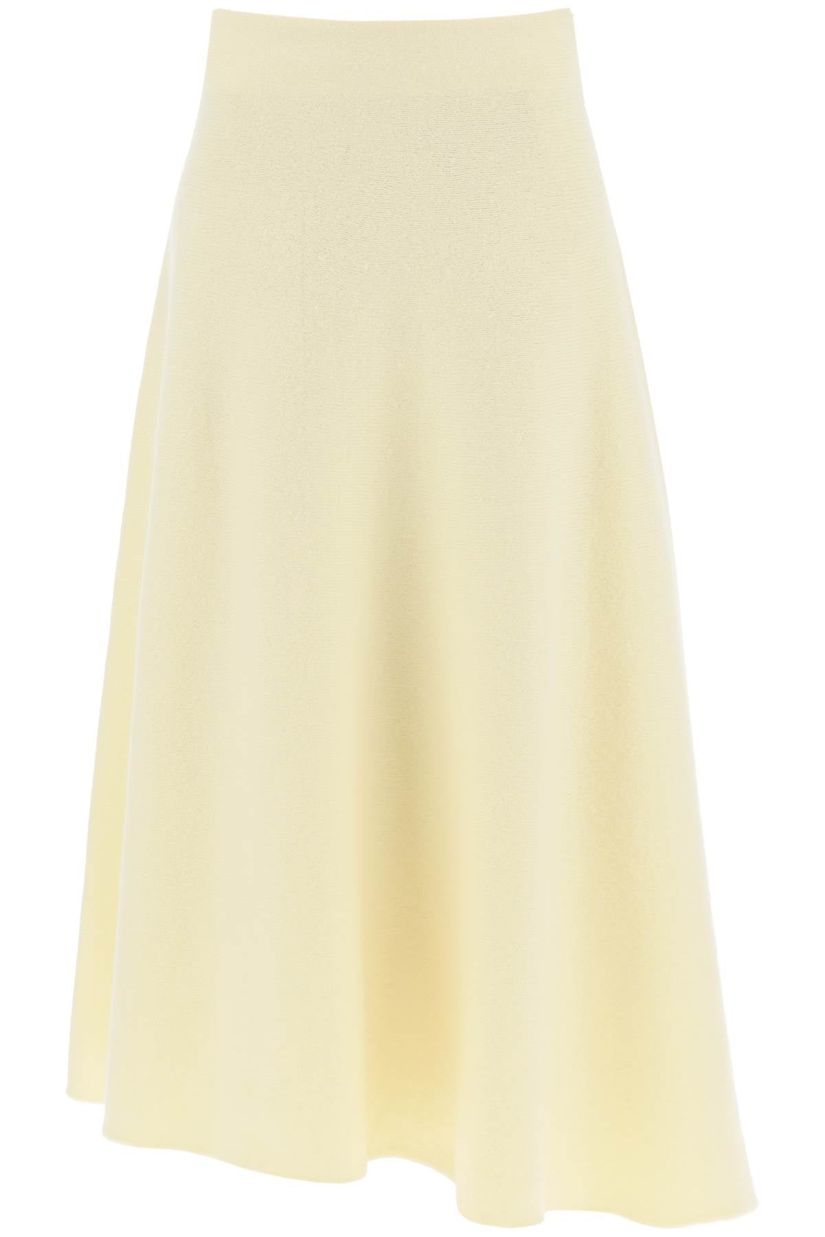 Yellow Asymmetric Midi Skirt - FW23 Collection