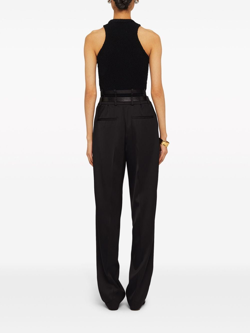 JIL SANDER Sleeveless Knit Top in Black for Women - Spring/Summer 2024 Collection