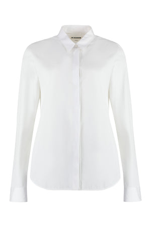JIL SANDER White Cotton Poplin Shirt - Perfect for SS24