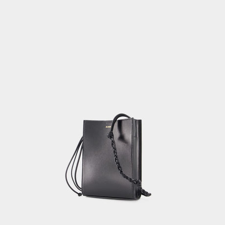 JIL SANDER Black Tangle Ring Shoulder Handbag for Women