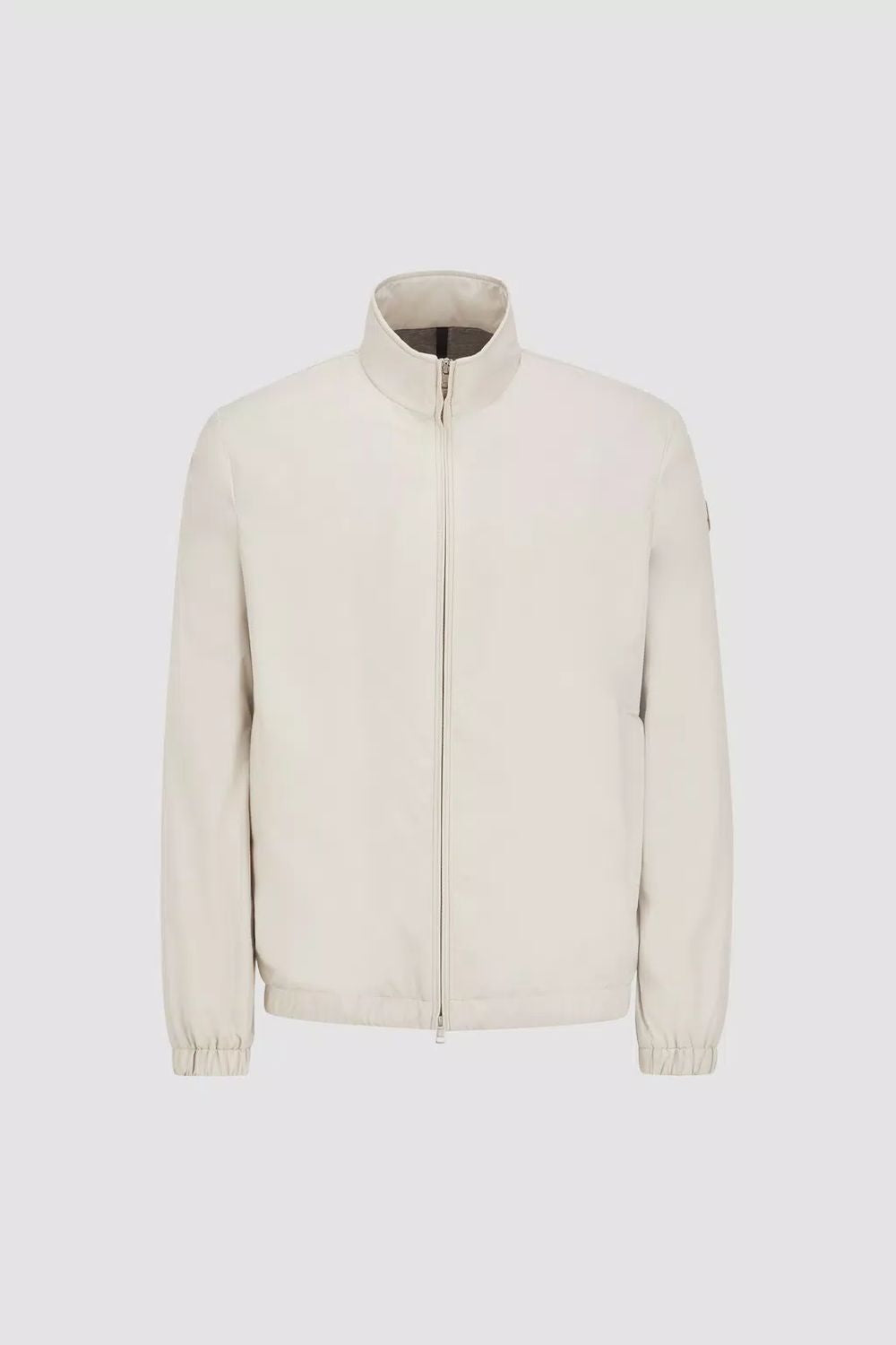 MONCLER Men's SS24 Light Grey Polyester Jacket for Outdoor Adventures