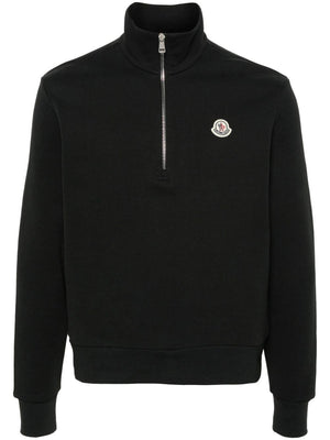 MONCLER Charcoal Knit Sweatshirt for Men from SS24 Collection
