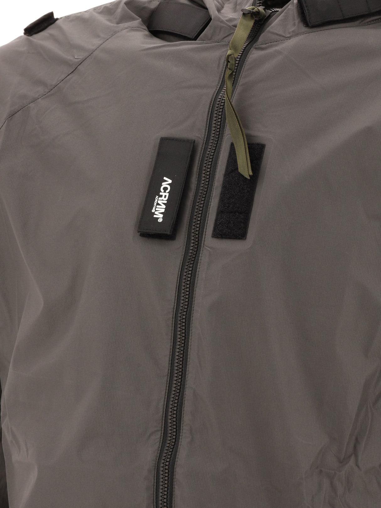 Áo khoác chống thấm nước màu xám cho nam SS24