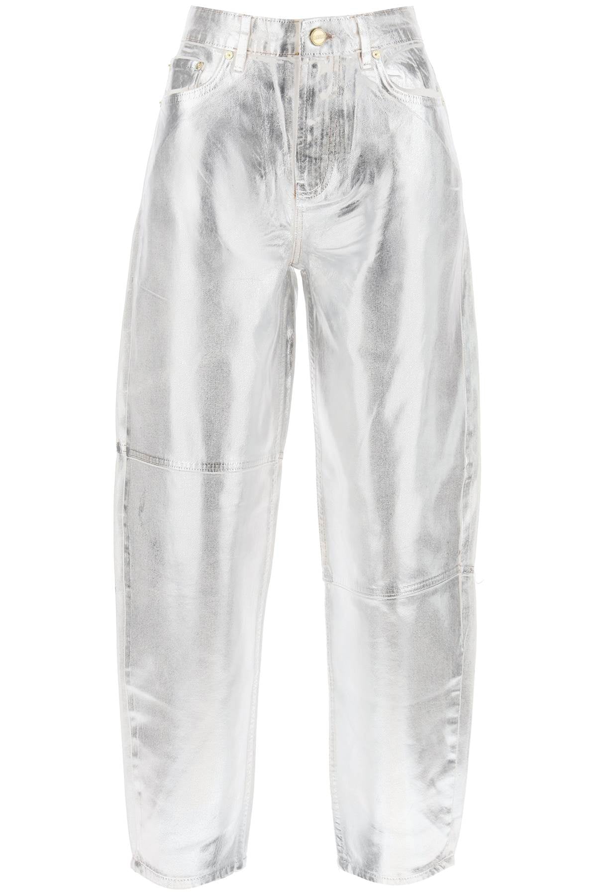 GANNI Metallic Starry Denim Pants for Women