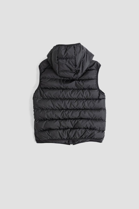 MONCLER Essential Black Polyester Vest