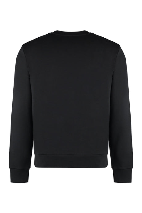 MONCLER Essential Black Cotton Pullover