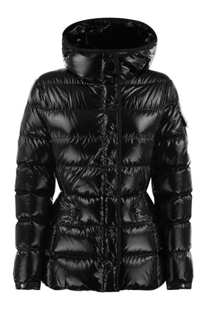 MONCLER BARANTE - SHORT DOWN JACKET WITH HOOD