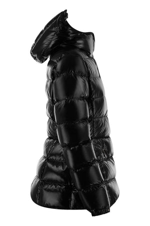 MONCLER BARANTE - SHORT DOWN JACKET WITH HOOD