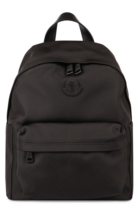 MONCLER Sleek Urban Nylon Backpack with Leather Accents, 36x45.5x18 cm