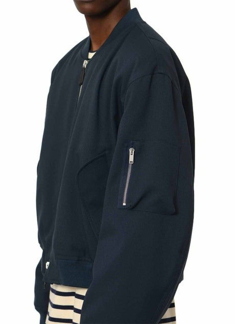 JIL SANDER Turquoise Bomber Jacket for Men - SS24 Collection