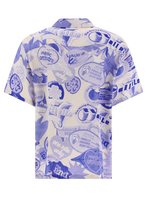 Classic Light Blue Printed Shirt for Men - JIL SANDER