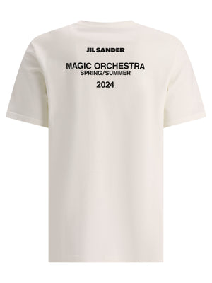 Men's White T-Shirt with Back Print