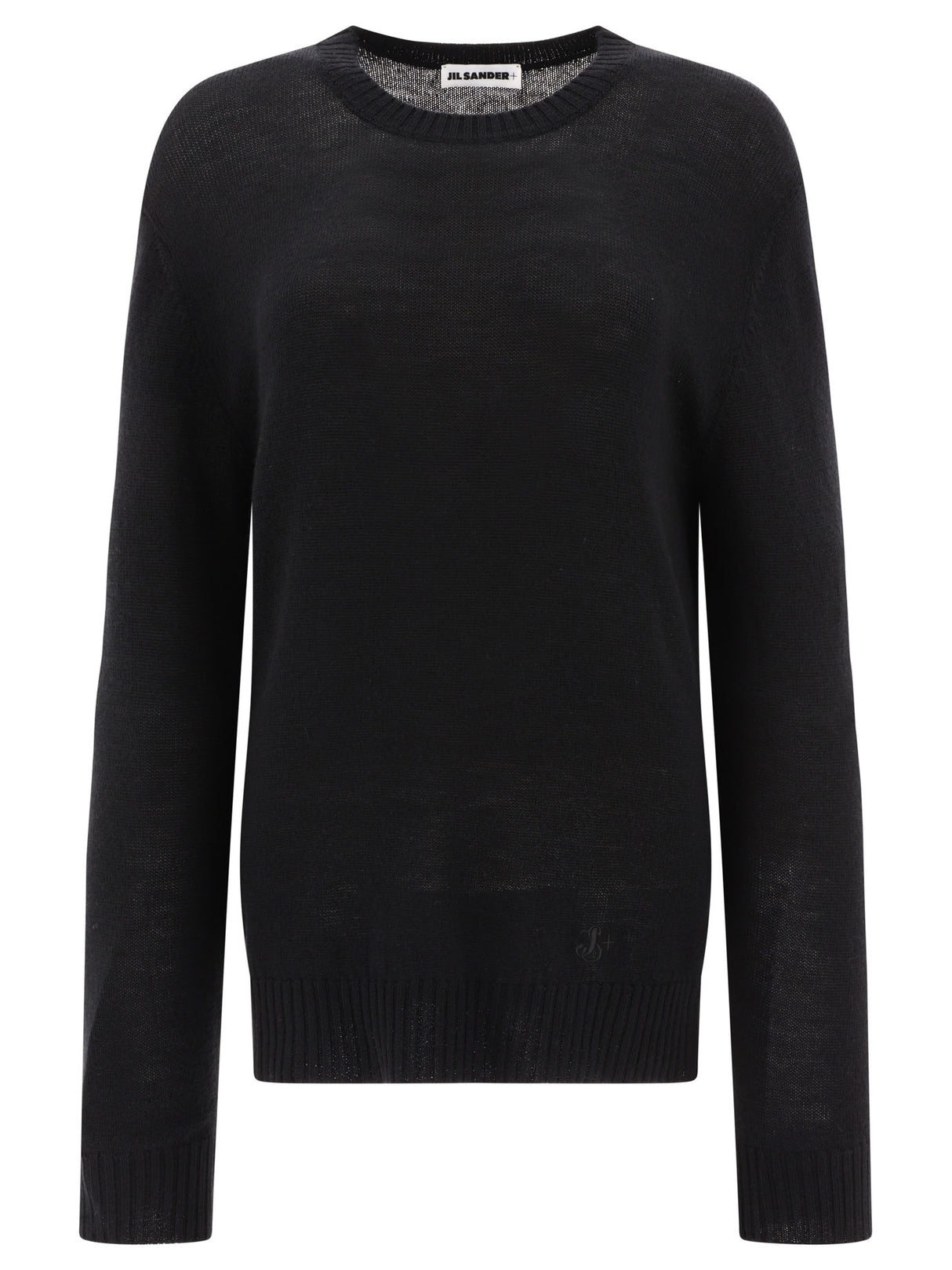 女性用ウルトラファインウールセーター - ブラック