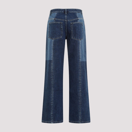 JIL SANDER Navy Blue Cotton Denim Jeans for Women (SS24)